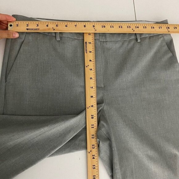 Talbots Dress Pants Size 14 Womens Windsor Gray Straight Leg Stretch Career - Picture 8 of 9